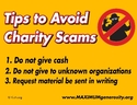 Avoid Charity Scams
